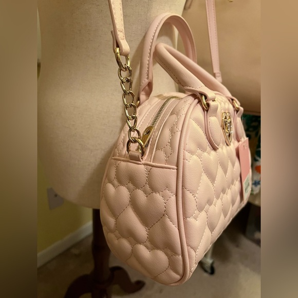 Juicy Couture Blush Pink Quilted Heart Bag NWT - Picture 8 of 16